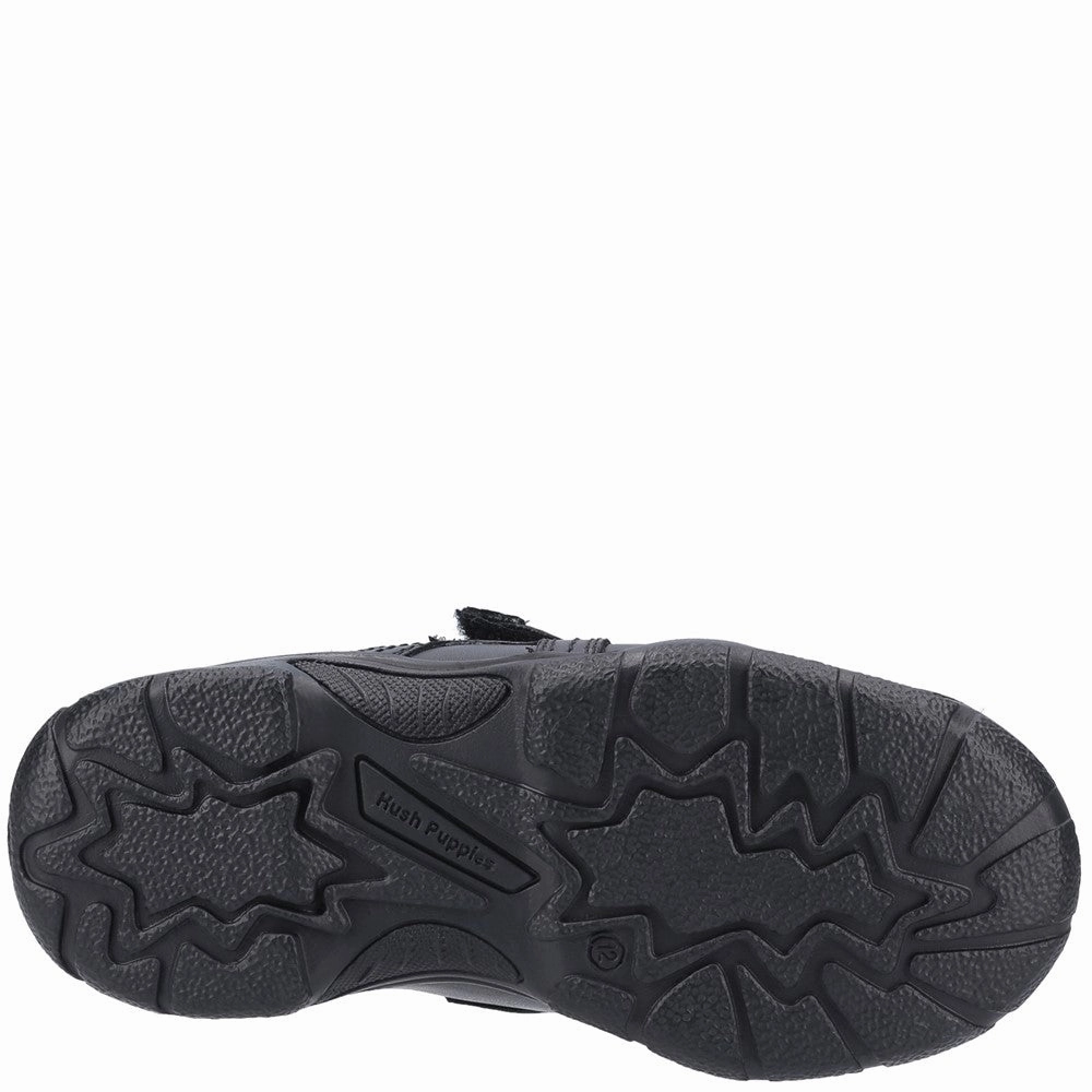 Smooth Silhouettes Layer Logic Hush Puppies Arlo Junior School Shoes