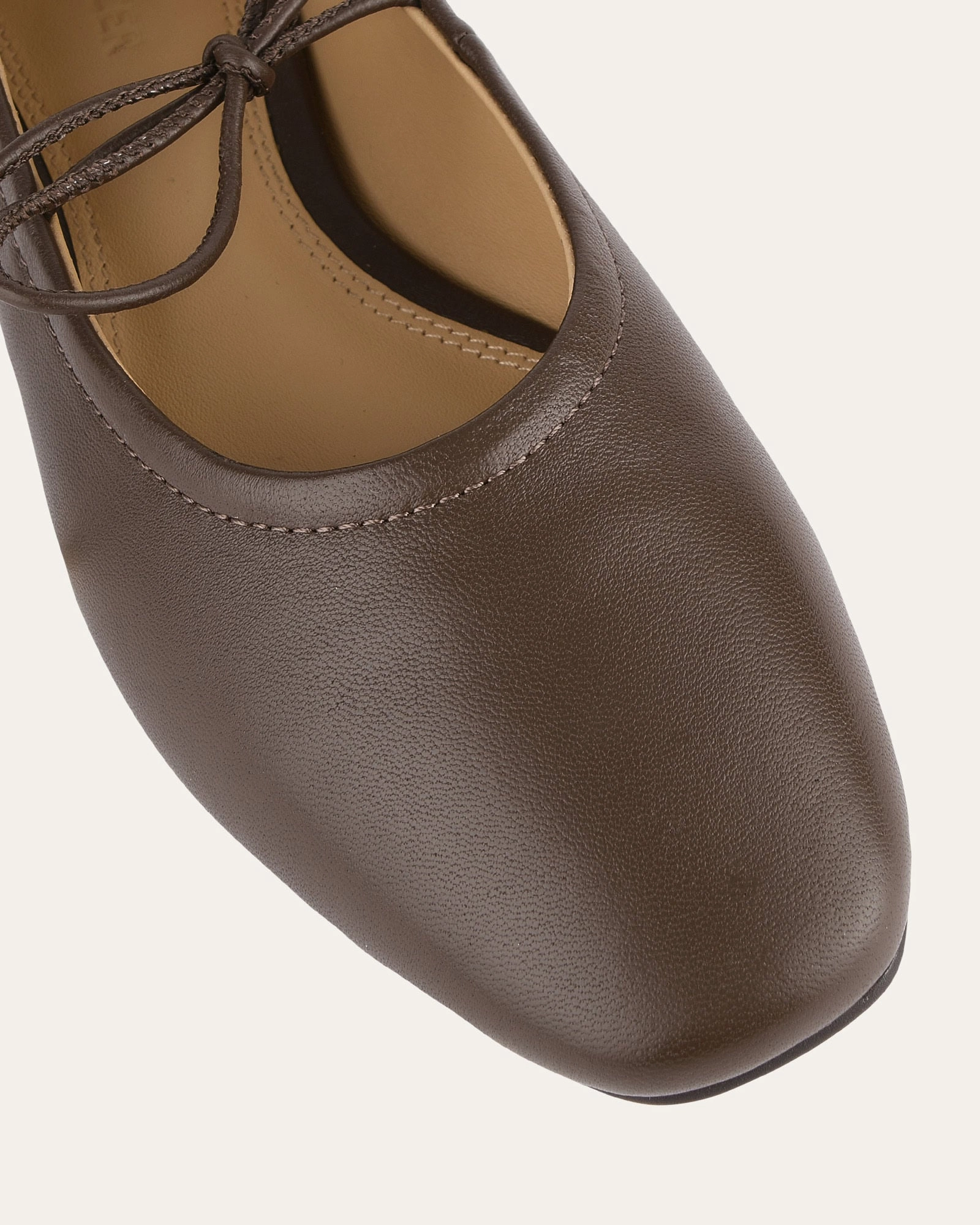 Core To Explore Purpose-Led Petal Casual Flats Dark Rye Leather