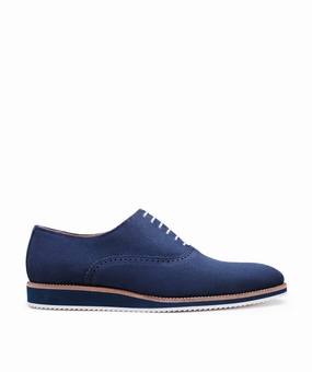 Bold Details Richelieu Will Suede Navy