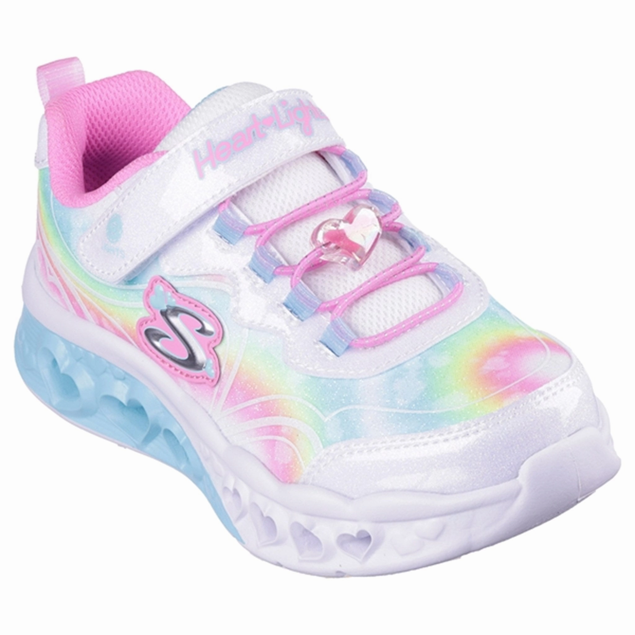 Crafted Pulse Skechers Flutter Heart Lights Sneakers White Multicolor