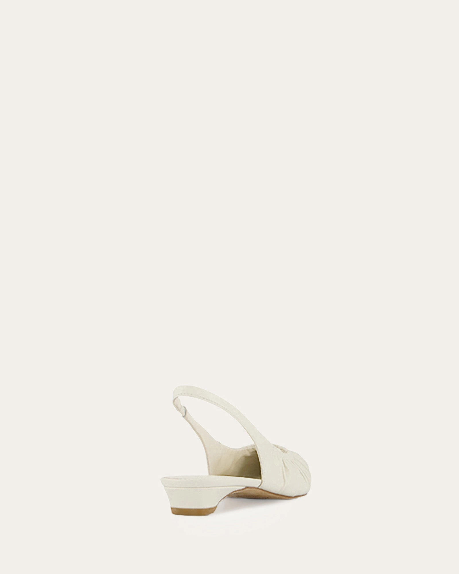 Light-Living Adaline Dress Flats Off White Leather