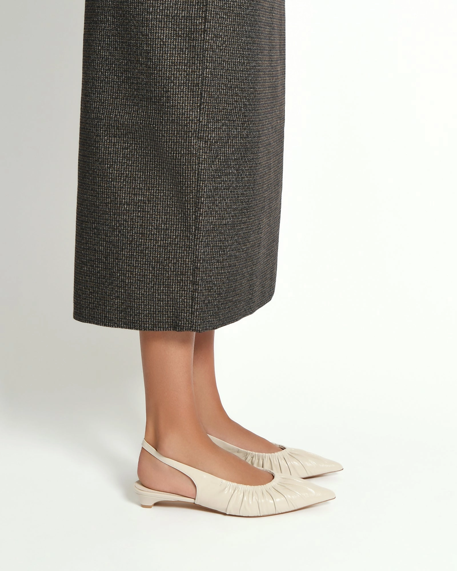 Built For Real Streamlined Mobility Adaline Dress Flats Off White Leather