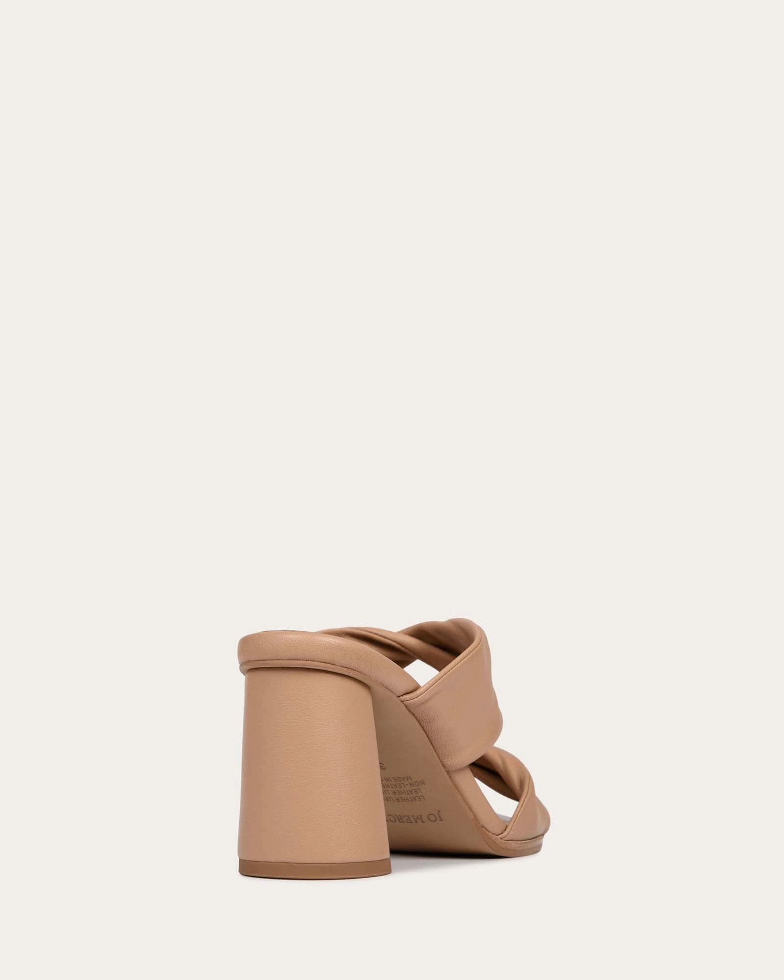 Flow In Motion Caylie High Heel Sandals Beige Leather