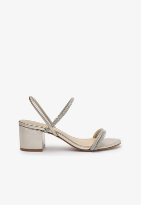 Whiteley Block Metallic Leather Sandal Shaped For Flow Modular Core