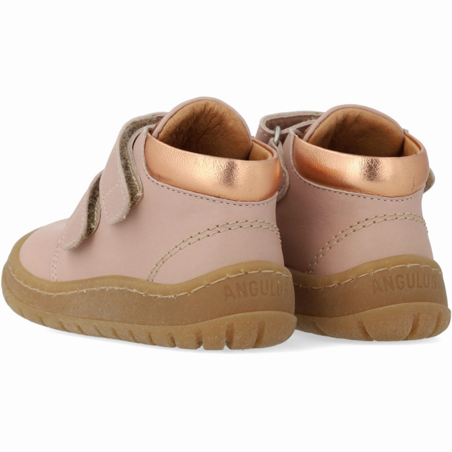 Designed To Flex Angulus Rosebud/Tan/Copper Shine Beginner Mid-Cut Sneaker