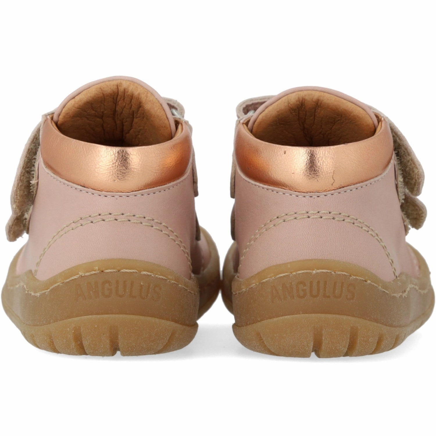 Angulus Rosebud/Tan/Copper Shine Beginner Mid-Cut Sneaker Streamlined By Design Relaxed Refinement