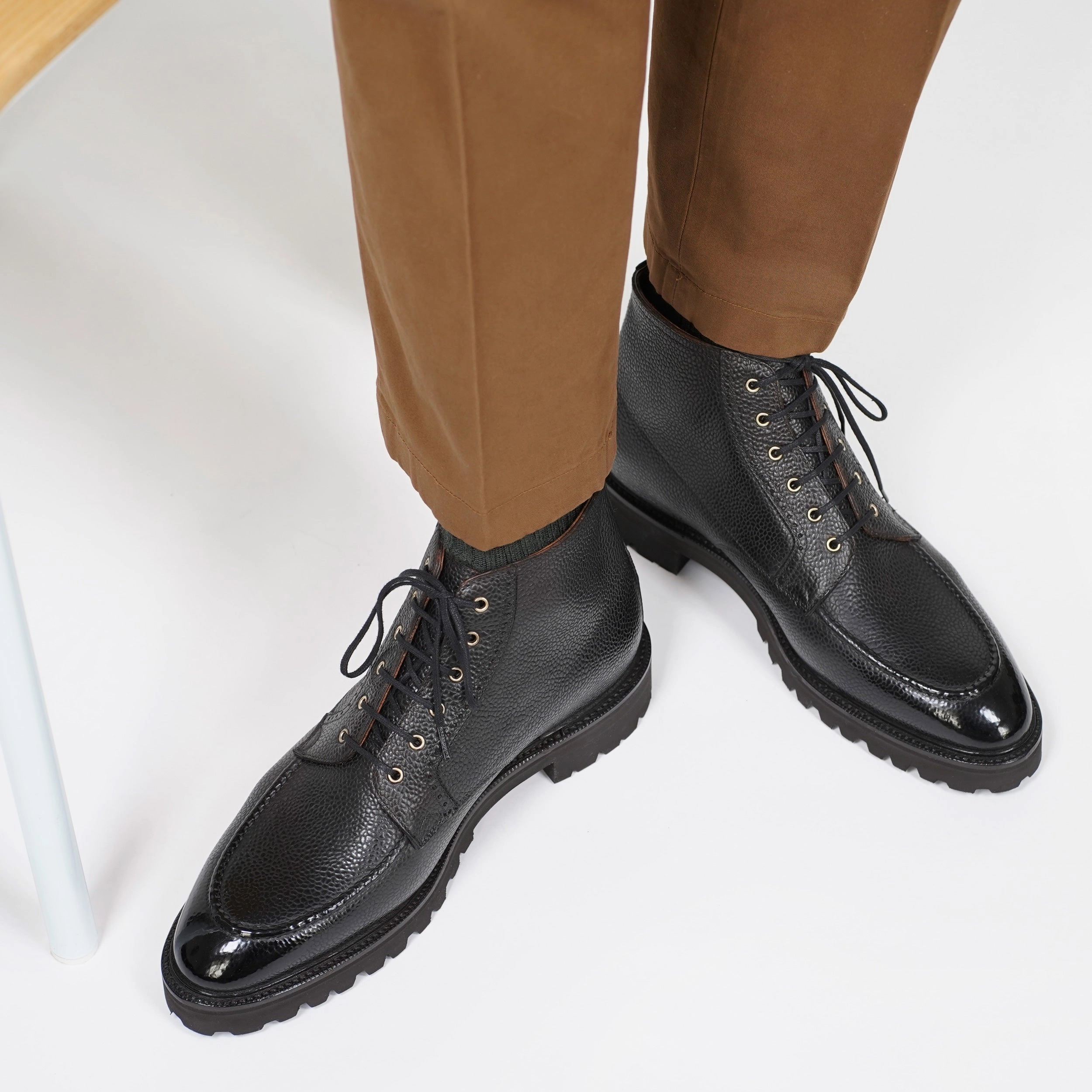 Cool Crafted Haring Moc Toe Derby Boot - Onyx