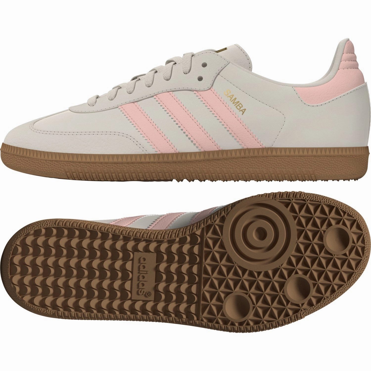 Refined Essentials Adidas Originals Wonder White/Clear Orange/Gum 3 Samba Og J Sneakers