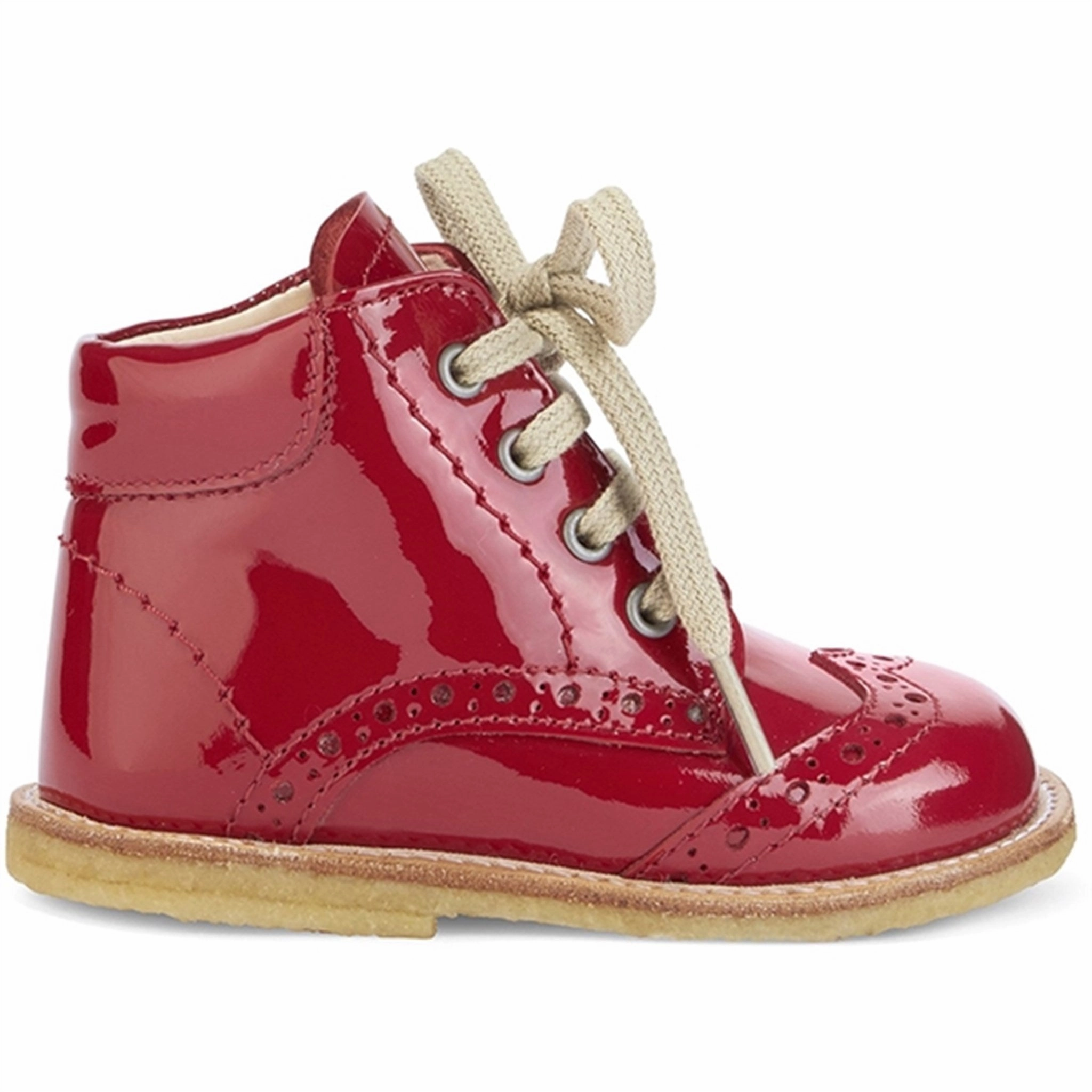 Angulus Starter Shoe With Lace Dark Red Seasonless Drop