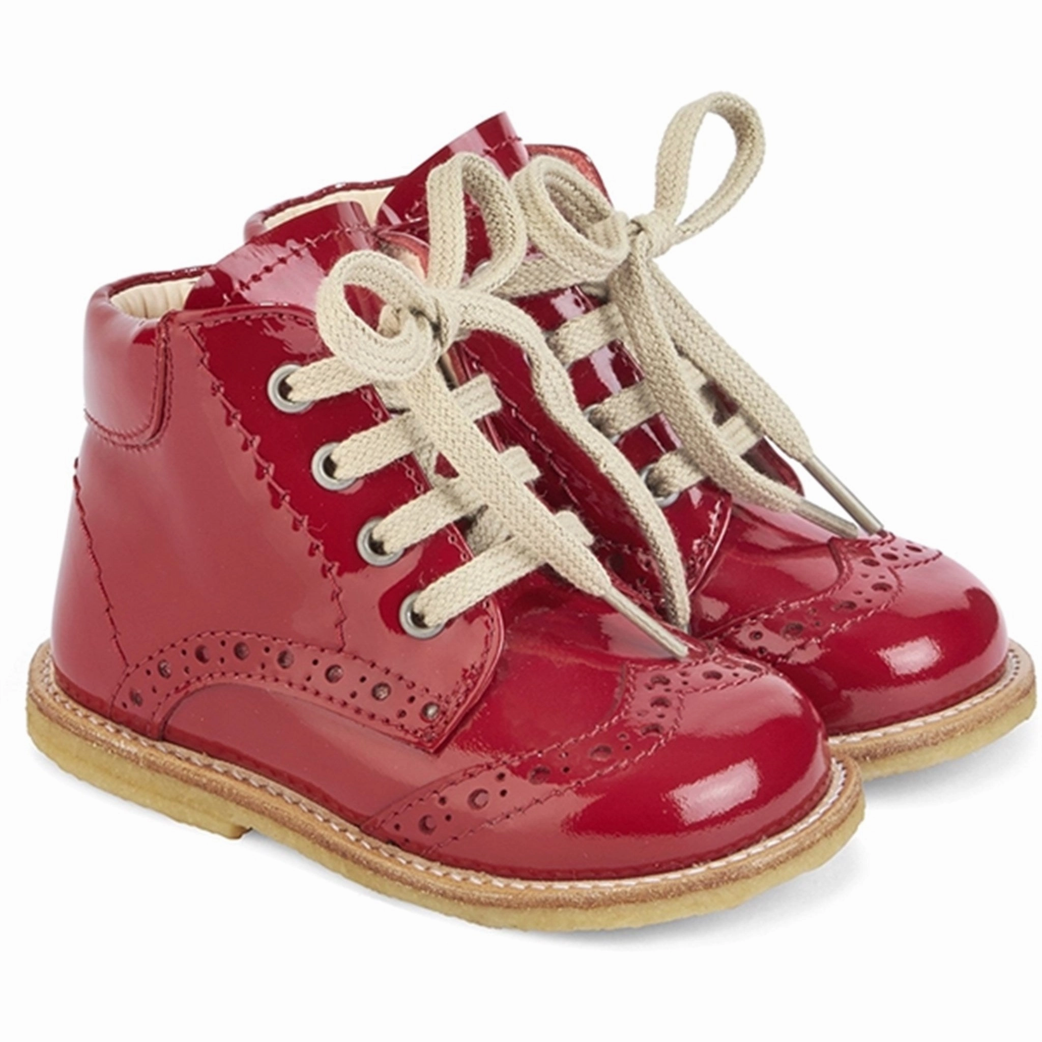 Angulus Starter Shoe With Lace Dark Red Motion-Driven