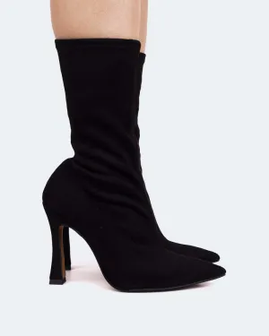 ze Black Suede Stretch Go-Mode Fit Essential Structure