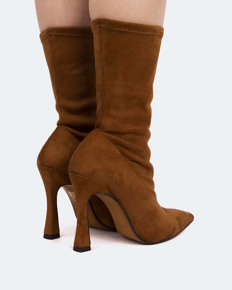 ze Tan Suede Stretch Comfort Refined