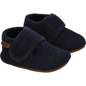 Subtle Signature En Fant Baby Wool Slippers Navy