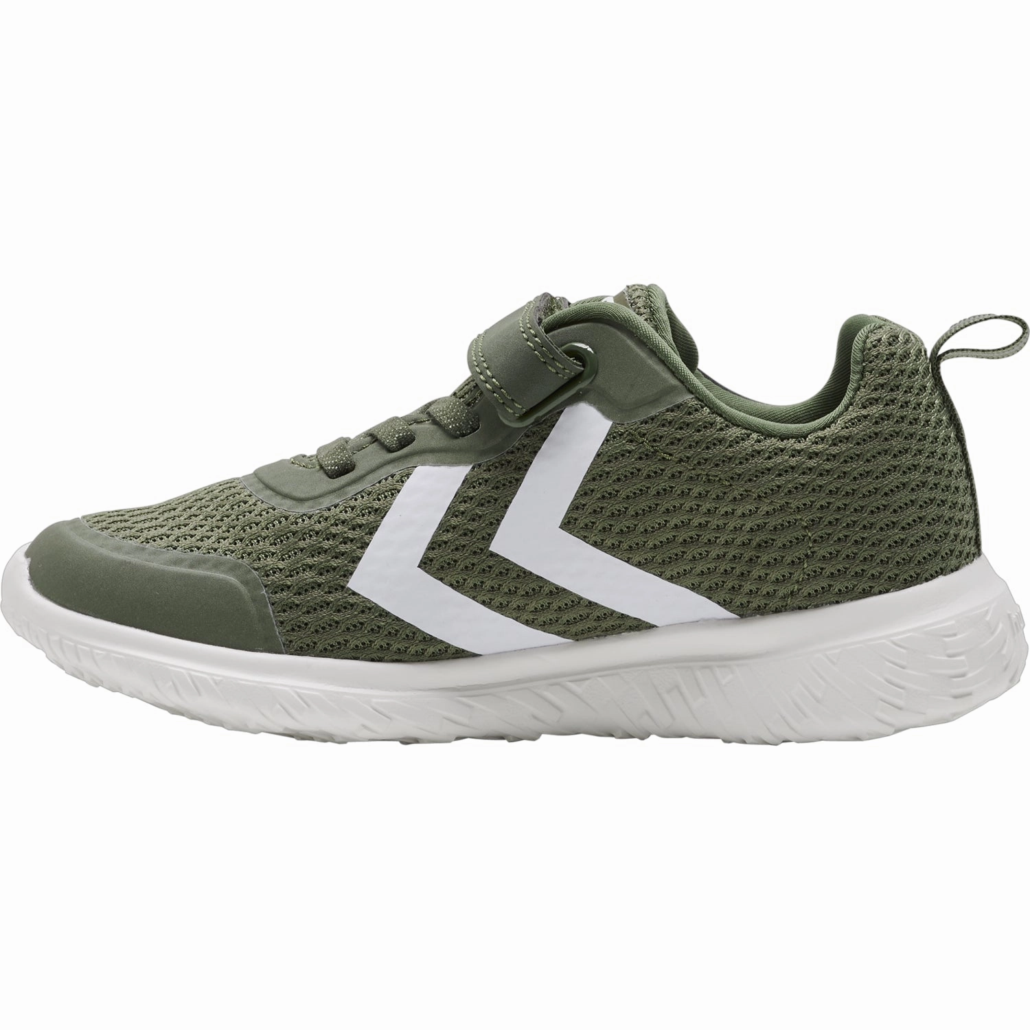Hummel Dark Olive Actus Recycled Tex Jr Sneakers Form And Motion