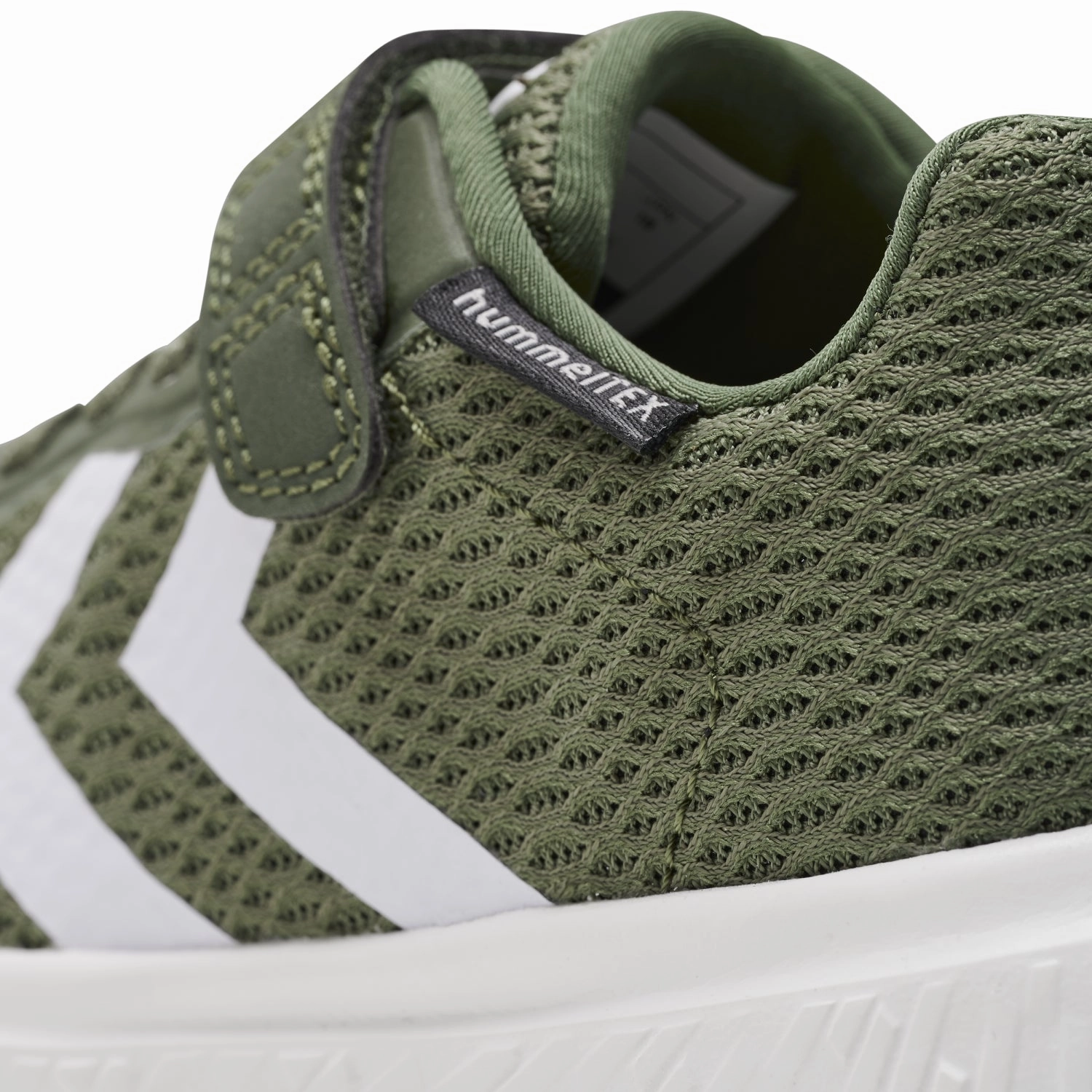 Hummel Dark Olive Actus Recycled Tex Jr Sneakers Motion-Elevated