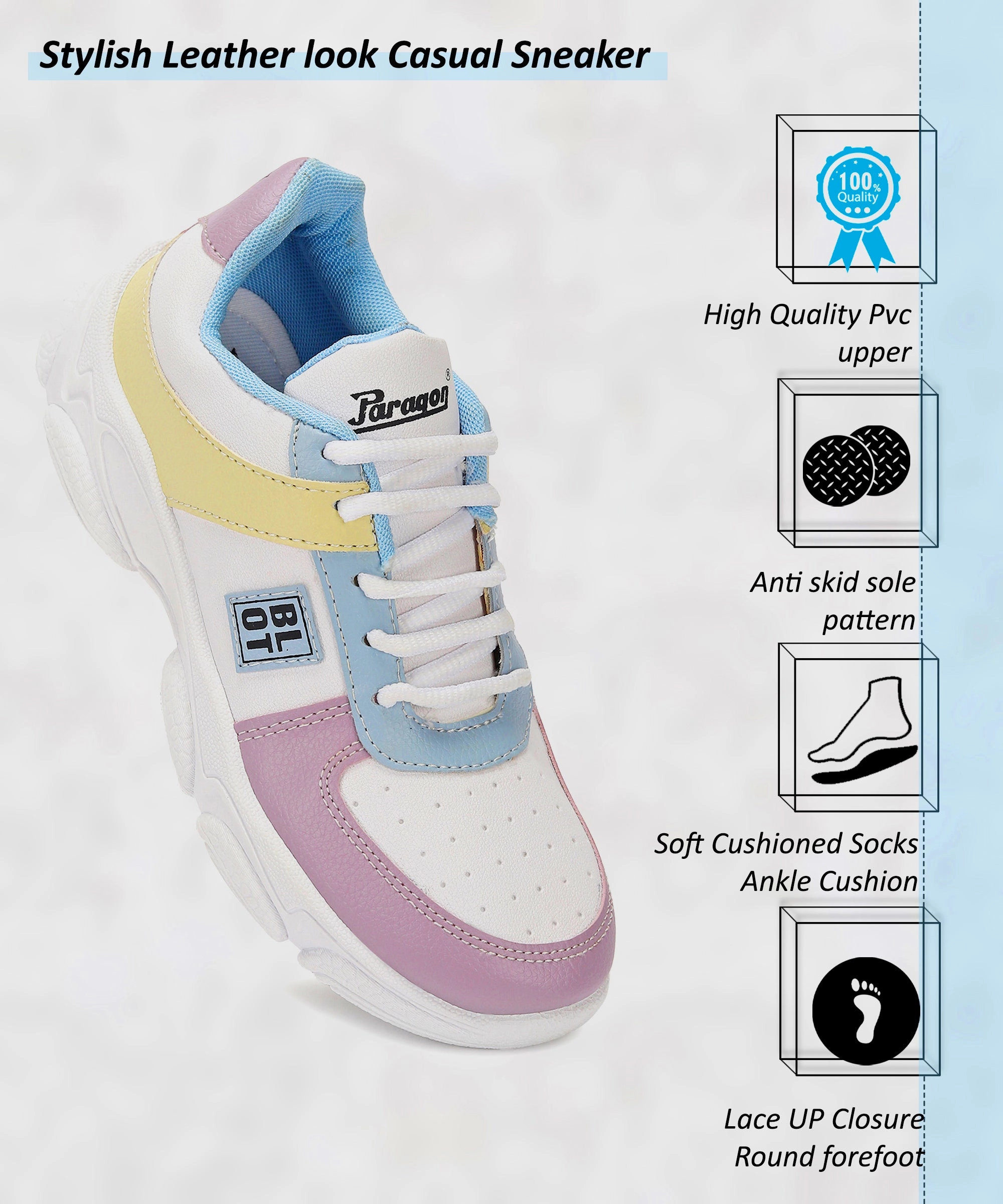 Timeless Motion Feel The Flow Paragon K1021L Women Casual Shoes | Sleek & Stylish | Latest Trend | Casual & Comfortable | For Daily Wear