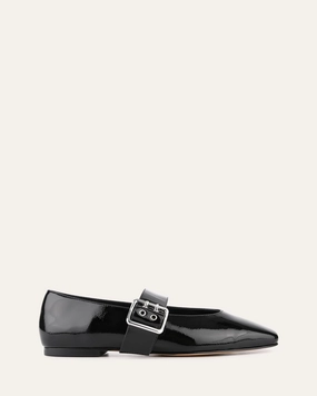Essence Wear Style To Evolve Sarah Casual Flats Black Crinkle Patent