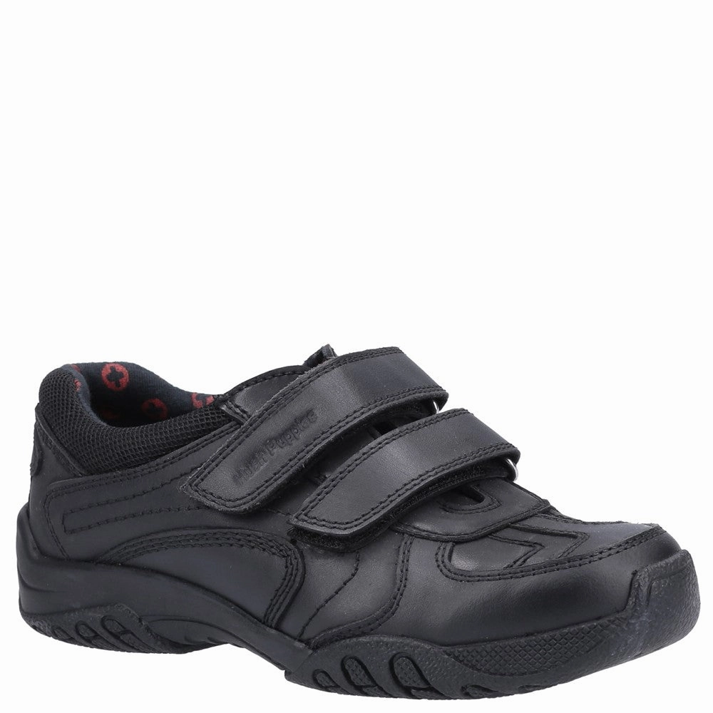 Precision Layers Hush Puppies Jezza 2 Touch Fastening Junior School Shoes