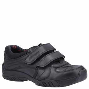 Precision Layers Hush Puppies Jezza 2 Touch Fastening Junior School Shoes