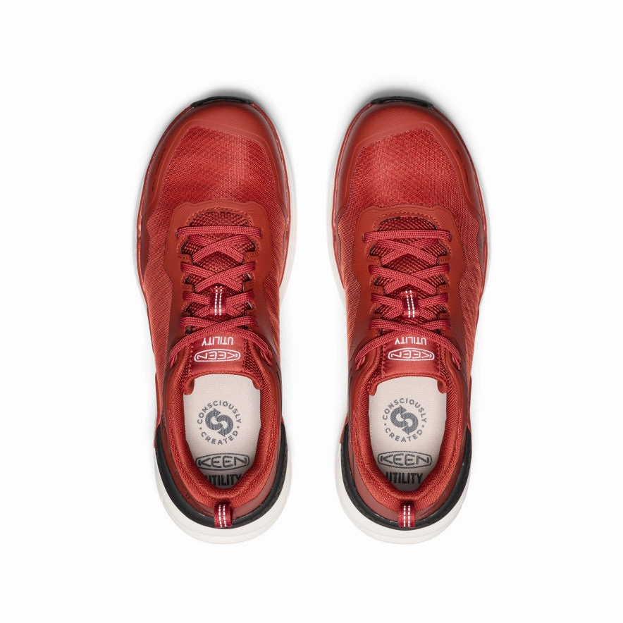 Essentials, Redesigned Adapt To Flow Men'S Speedworks Work Sneaker (Carbon Toe)  |  Red Ochre/Black