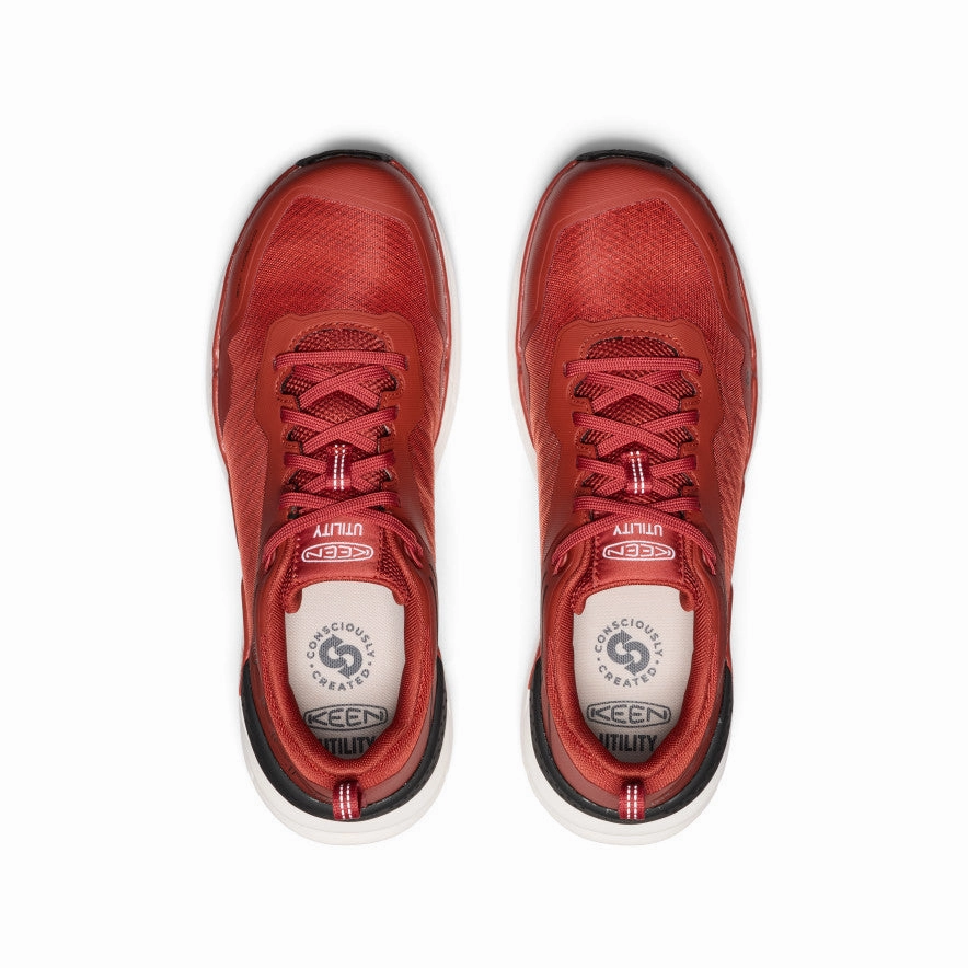 Men'S Speedworks Work Sneaker (Carbon Toe)  |  Red Ochre/Black Comfort In Motion