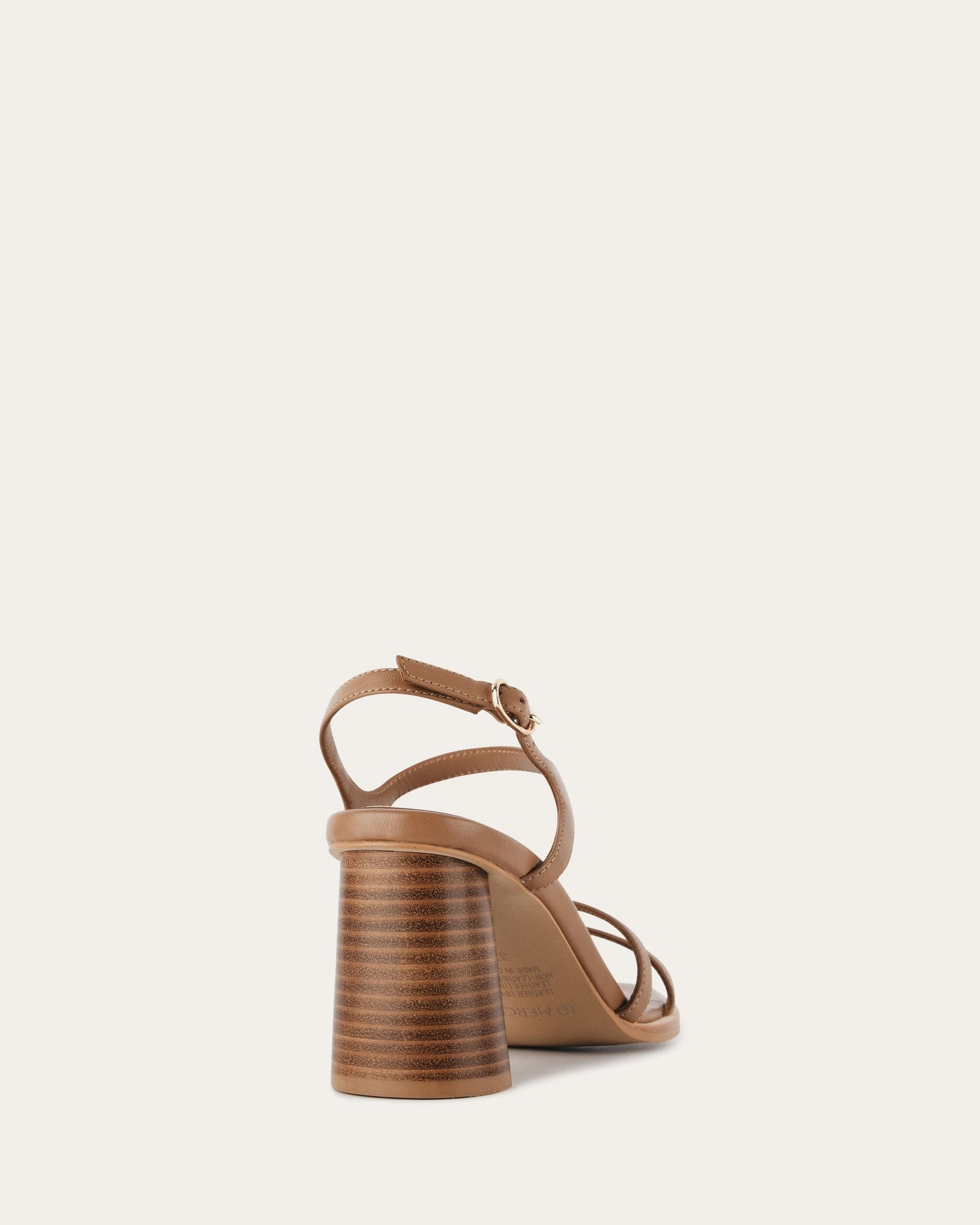 Calm In Motion Seasonless Energy Casey High Heel Sandal Tan Leather