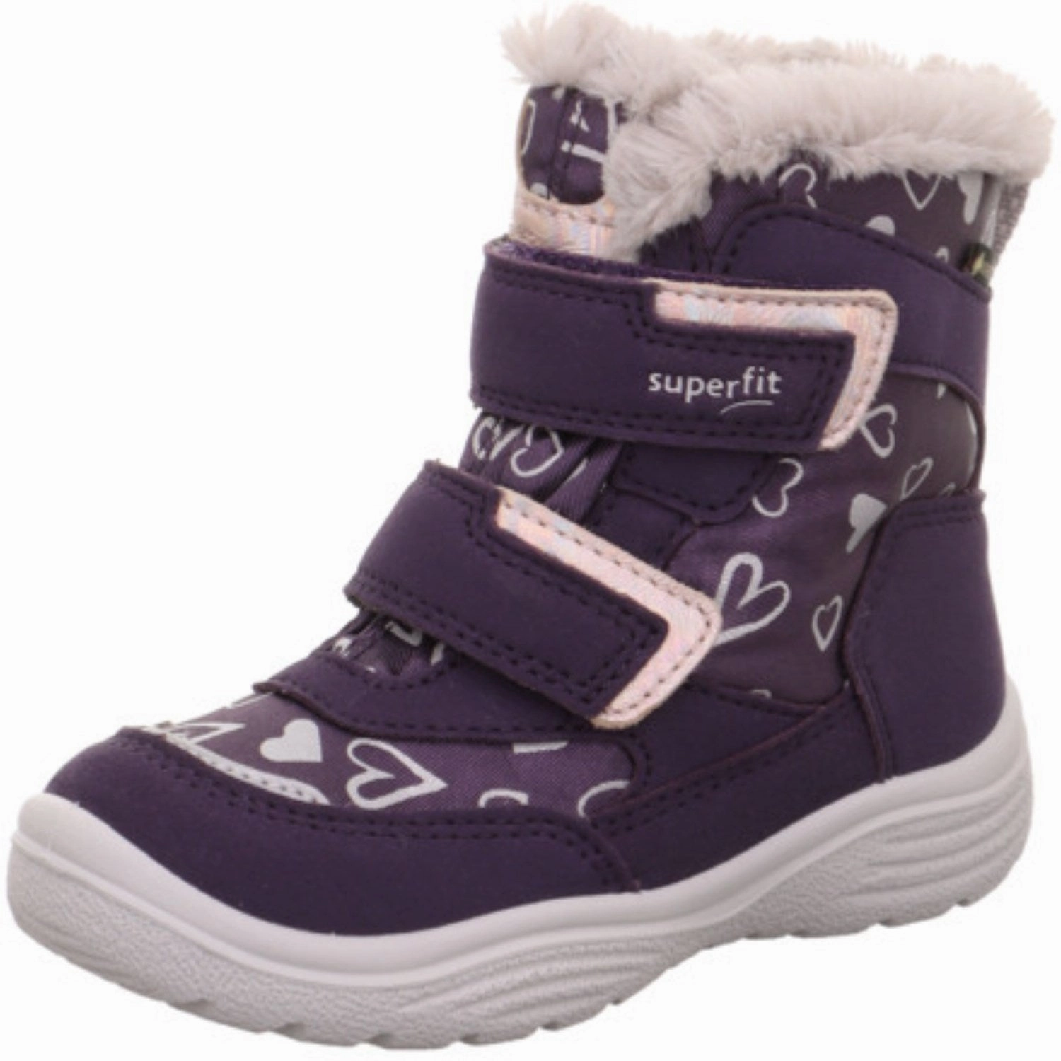 Layer Light Modern Pattern Superfit Lilac Crystal Boots