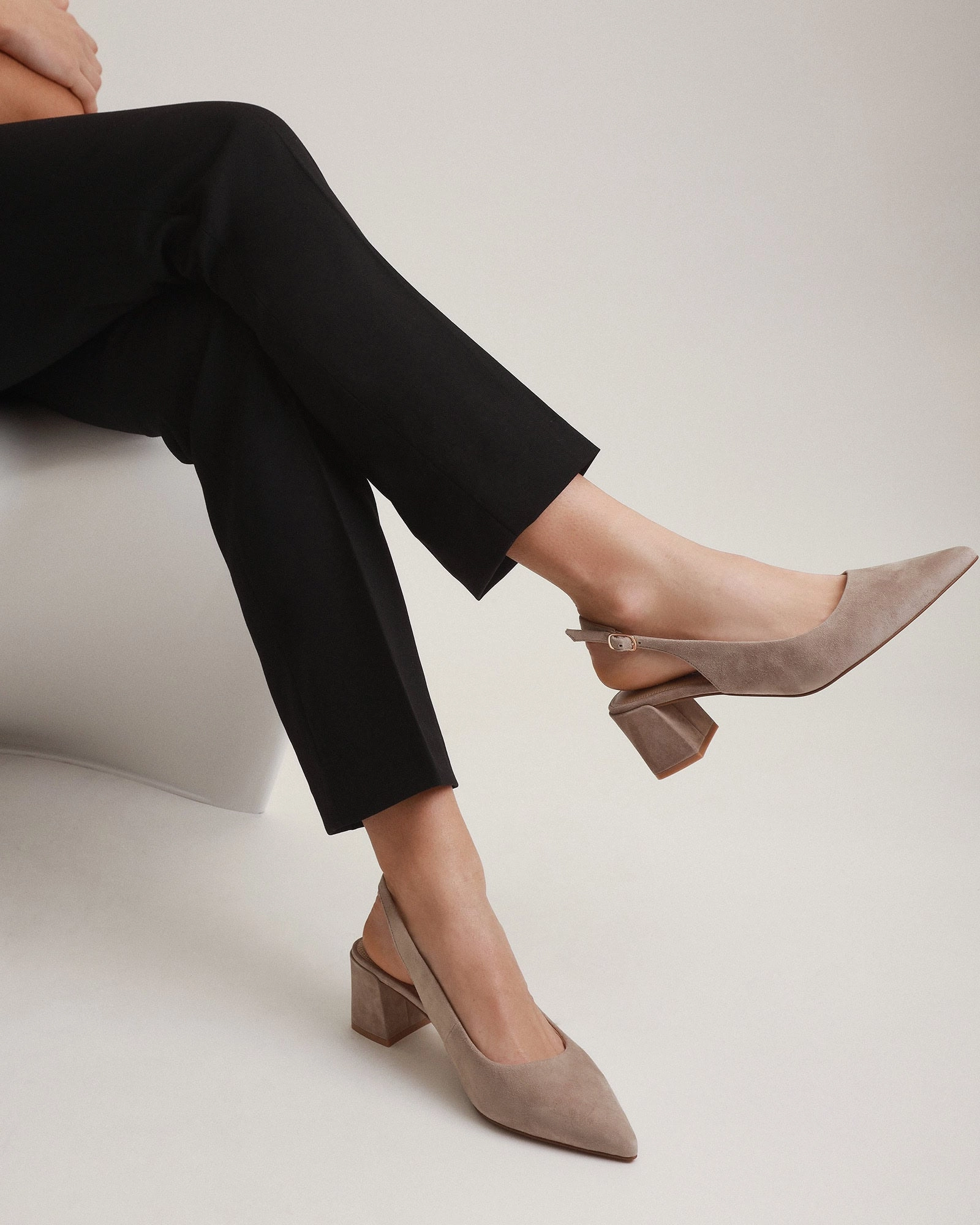 New Wave Fit Style To Evolve Cara Low Heels Mushroom Suede