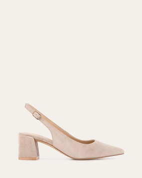 Updated Basics Motion Living Cara Low Heels Mushroom Suede