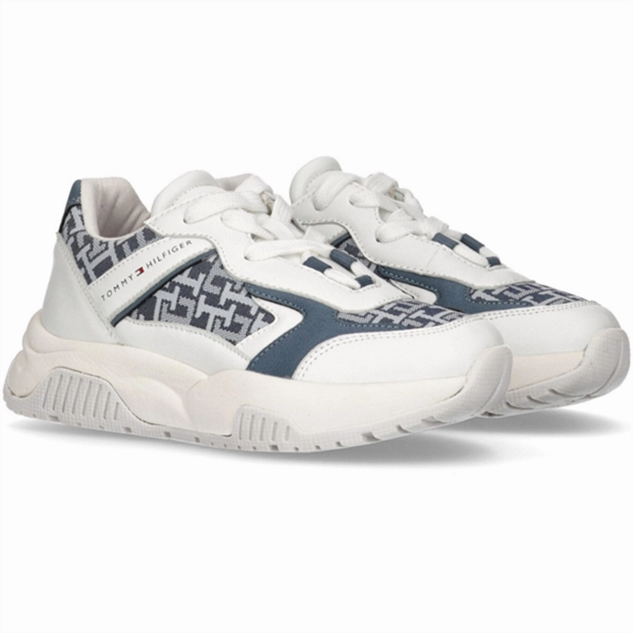 Tommy Hilfiger Low Cut Lace-Up Sneakers White/Denim Lifestyle Energy