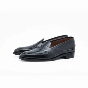 Piet Penny Loafer - Ebony Handmade Patina Rhythm-Based Wear