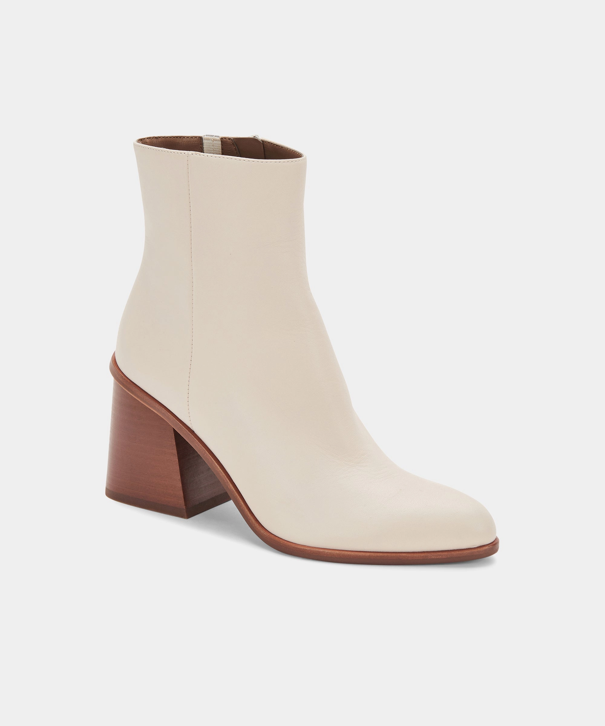 Shaped For Today Soft Power Terrie Booties Ivory Leather