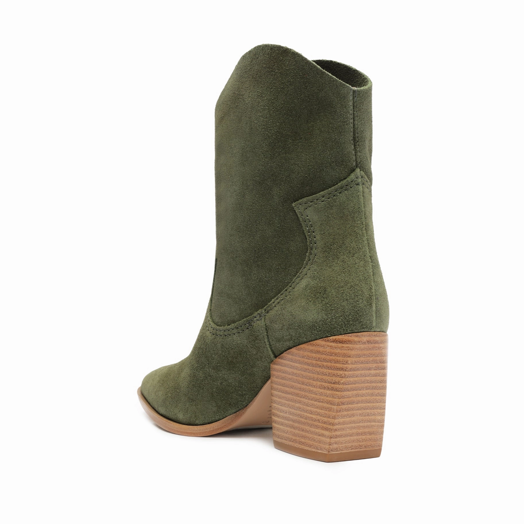 Tessie Suede Bootie Tailored Utility Urban Focus