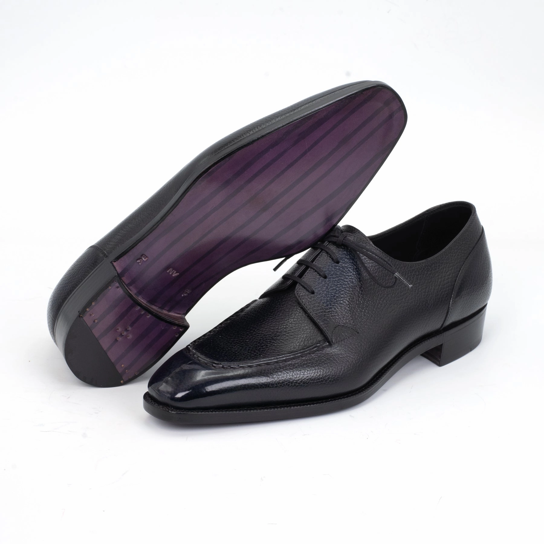 Pure Expression Everyday Motionwear Tete Moc Toe Derby Mto - Midnight Blue