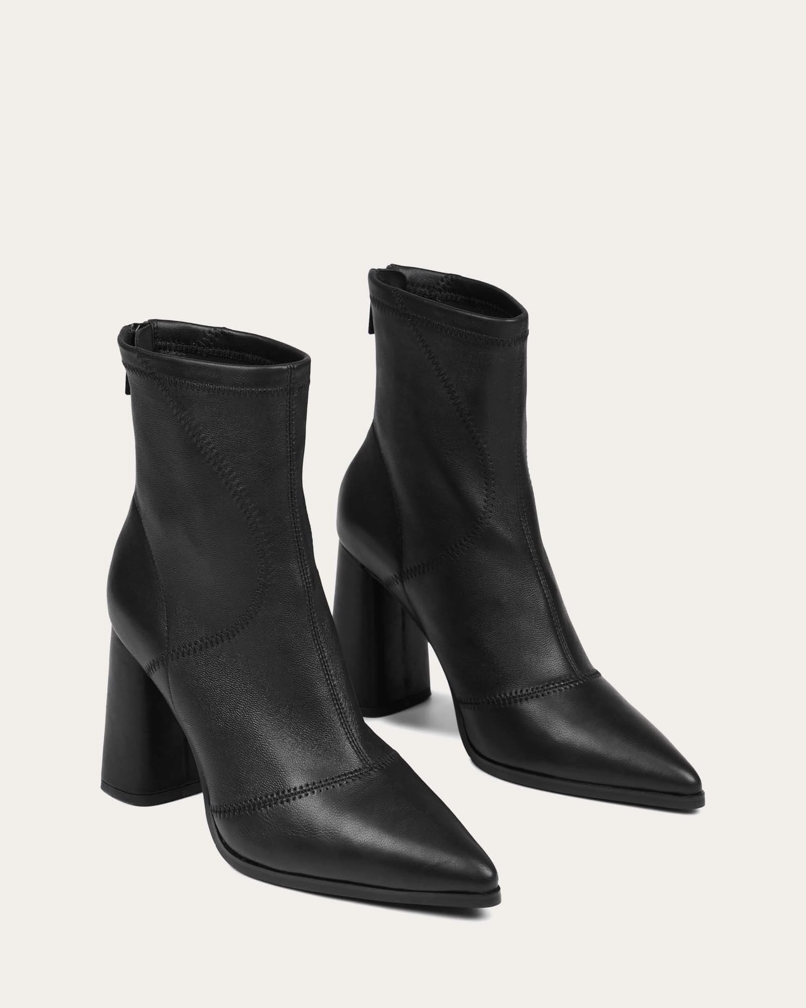 Tex High Ankle Boots Black Leather Go-Mode Daily Hybrid Aesthetic