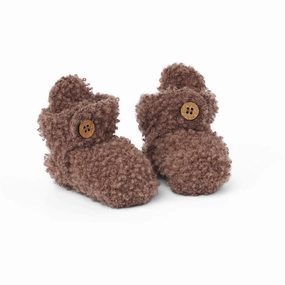 Smallstuff Rose Brown Booties Boucl Merino Wool Calm Crafted