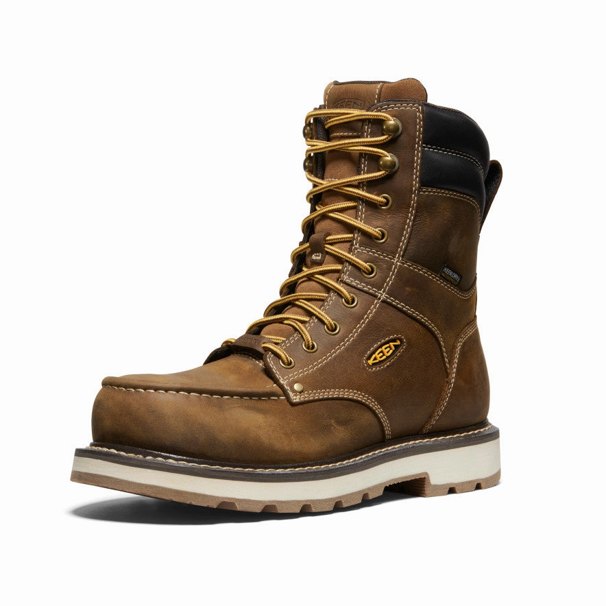 Men'S Cincinnati 8" Waterproof 90 Heel Boot (Carbon Toe)  |  Belgian/Sandshell Wear With Intent