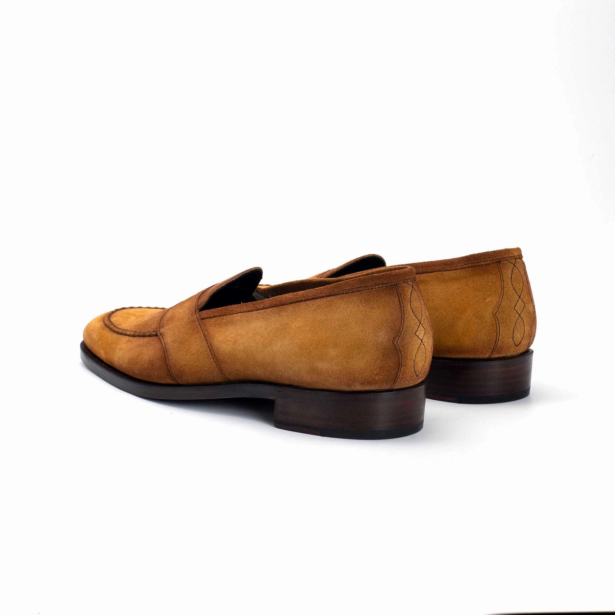 Piet Penny Loafer Mto - Amber Handmade Patina Minimal Details Form-Led