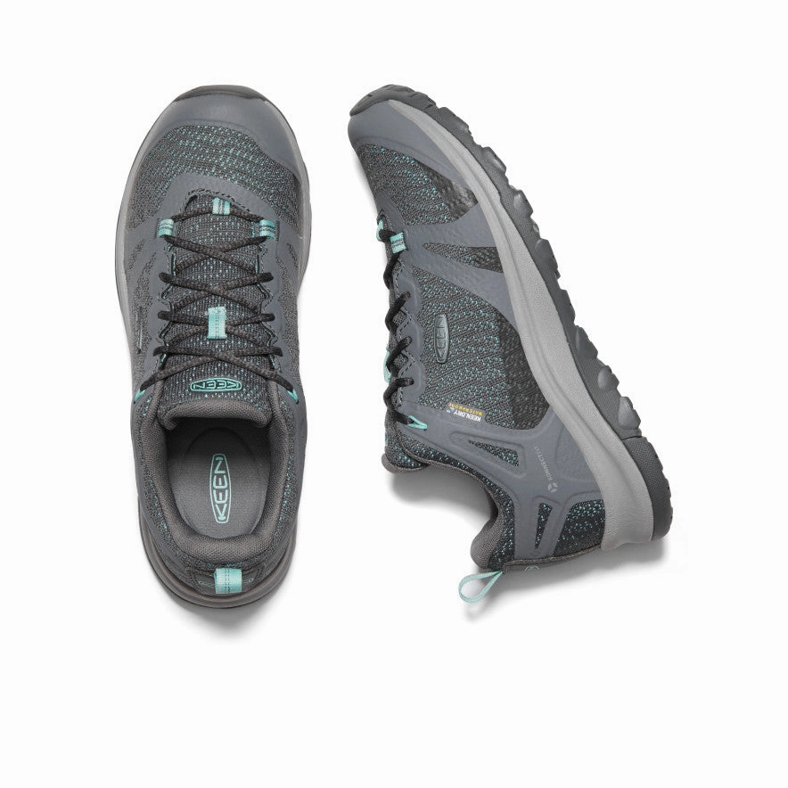 Women'S Terradora Ii Waterproof Hiking Shoe  |  Steel Grey/Ocean Wave Flowwear