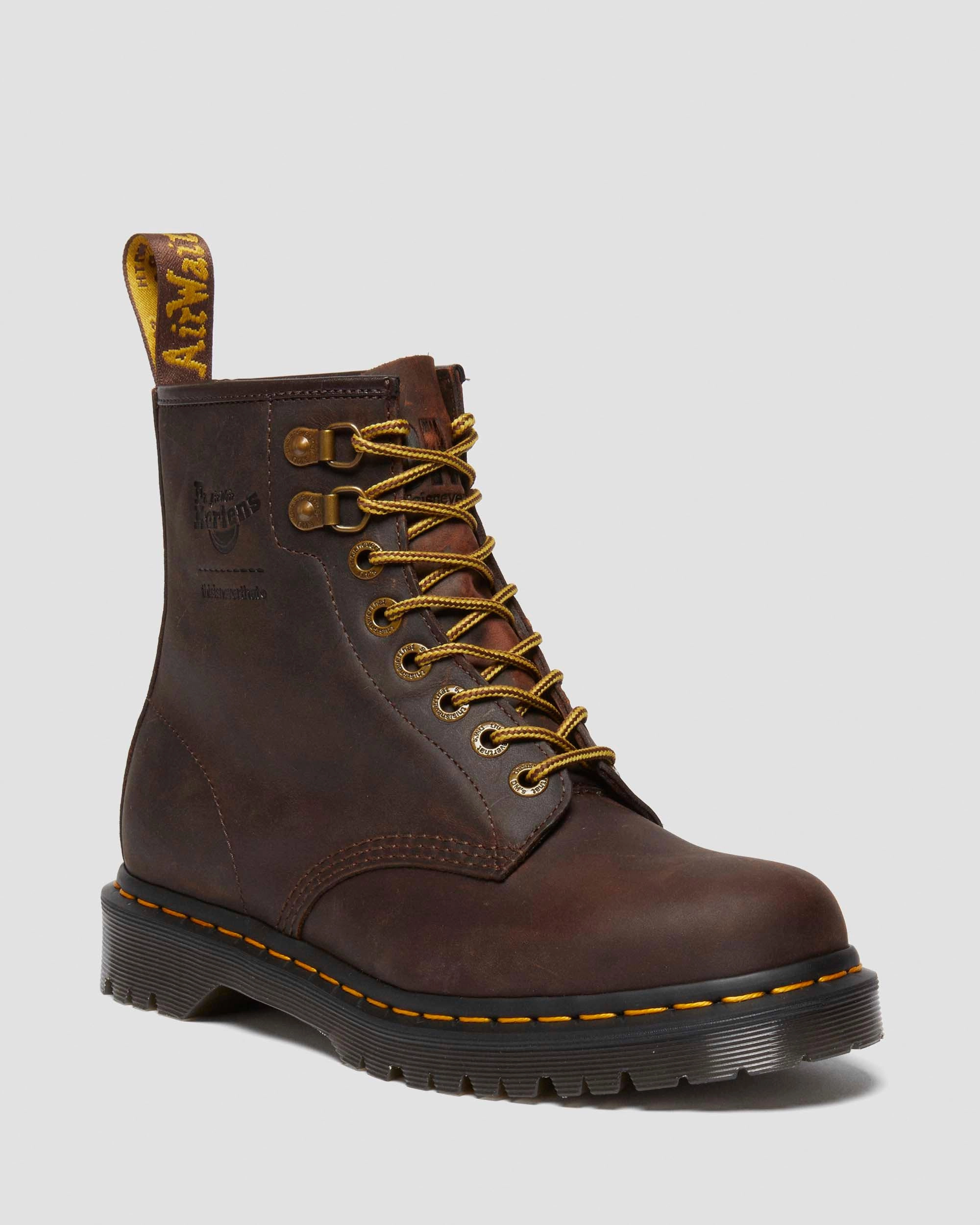 Calm Aesthetic Crafted Fit Thisisneverthat 1460 Waxed Full Grain Leather Ankle Boots