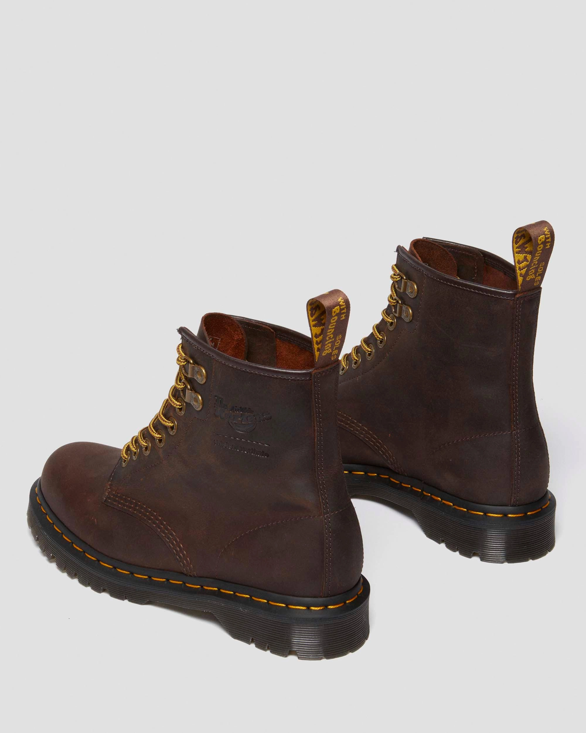 Thisisneverthat 1460 Waxed Full Grain Leather Ankle Boots Wearable Clarity