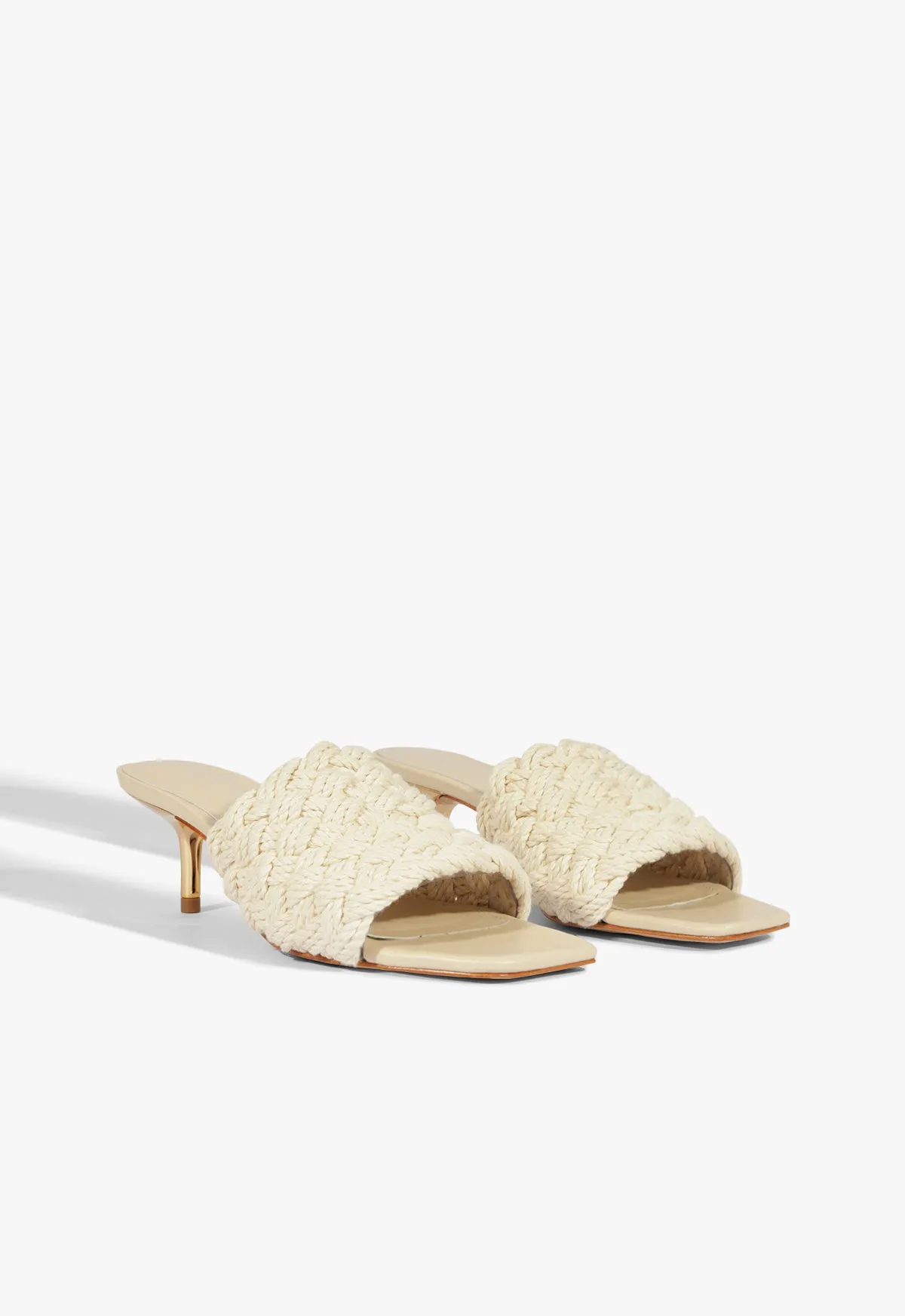 Seasonless Drop Responsive Fit Tiana Mid Raffia Sandal
