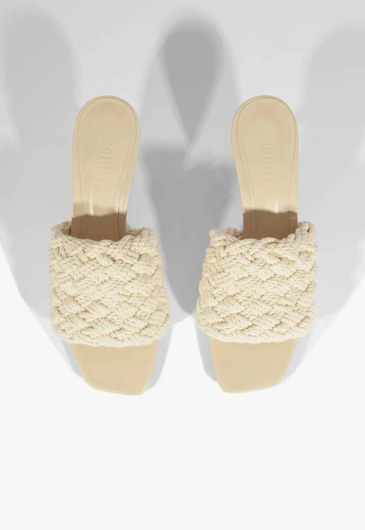 Tiana Mid Raffia Sandal Elevated Minimal