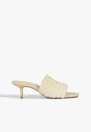 Clean-Styled Tiana Mid Raffia Sandal