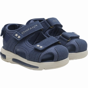 Confident Layers Seasonal Updates En Fant Vintage Indigo Sandals Velcro