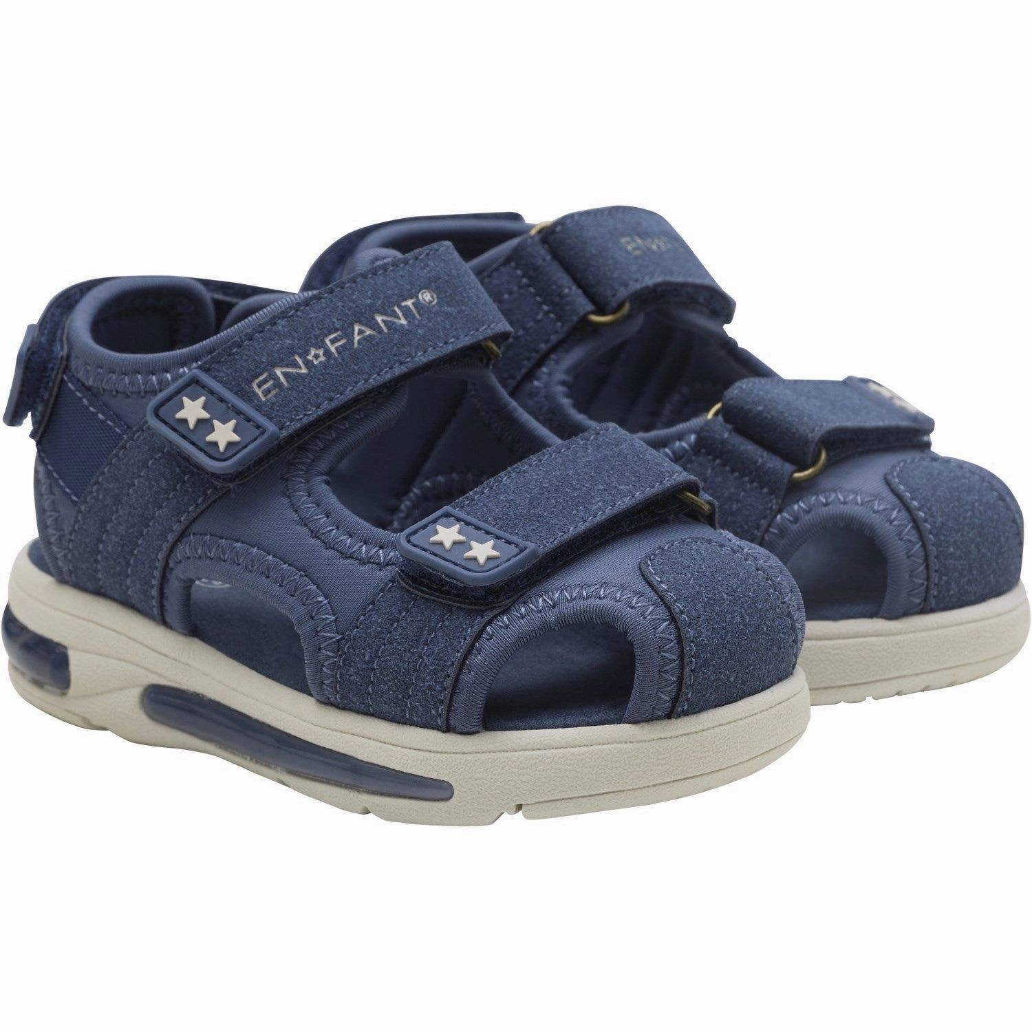 Confident Layers Seasonal Updates En Fant Vintage Indigo Sandals Velcro