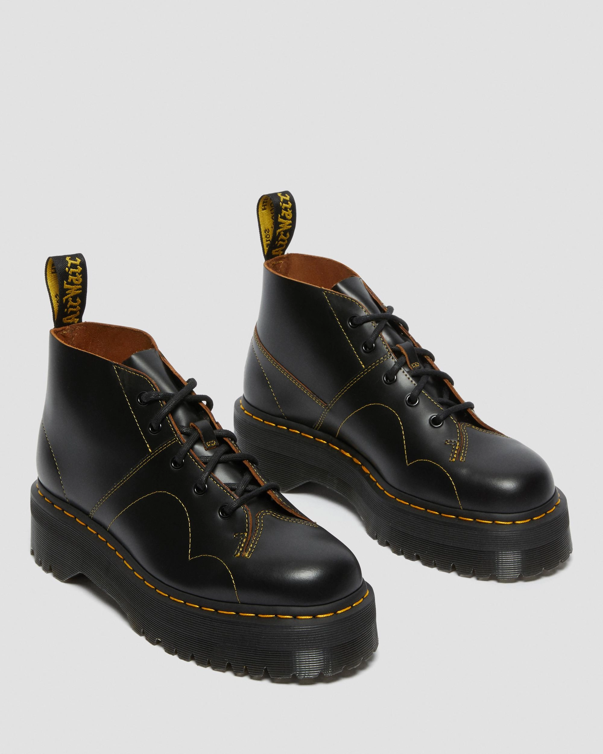 Core Style System Church Quad Leather Platform Monkey Boots