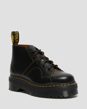 Church Quad Leather Platform Monkey Boots City Uniform Modern Identity