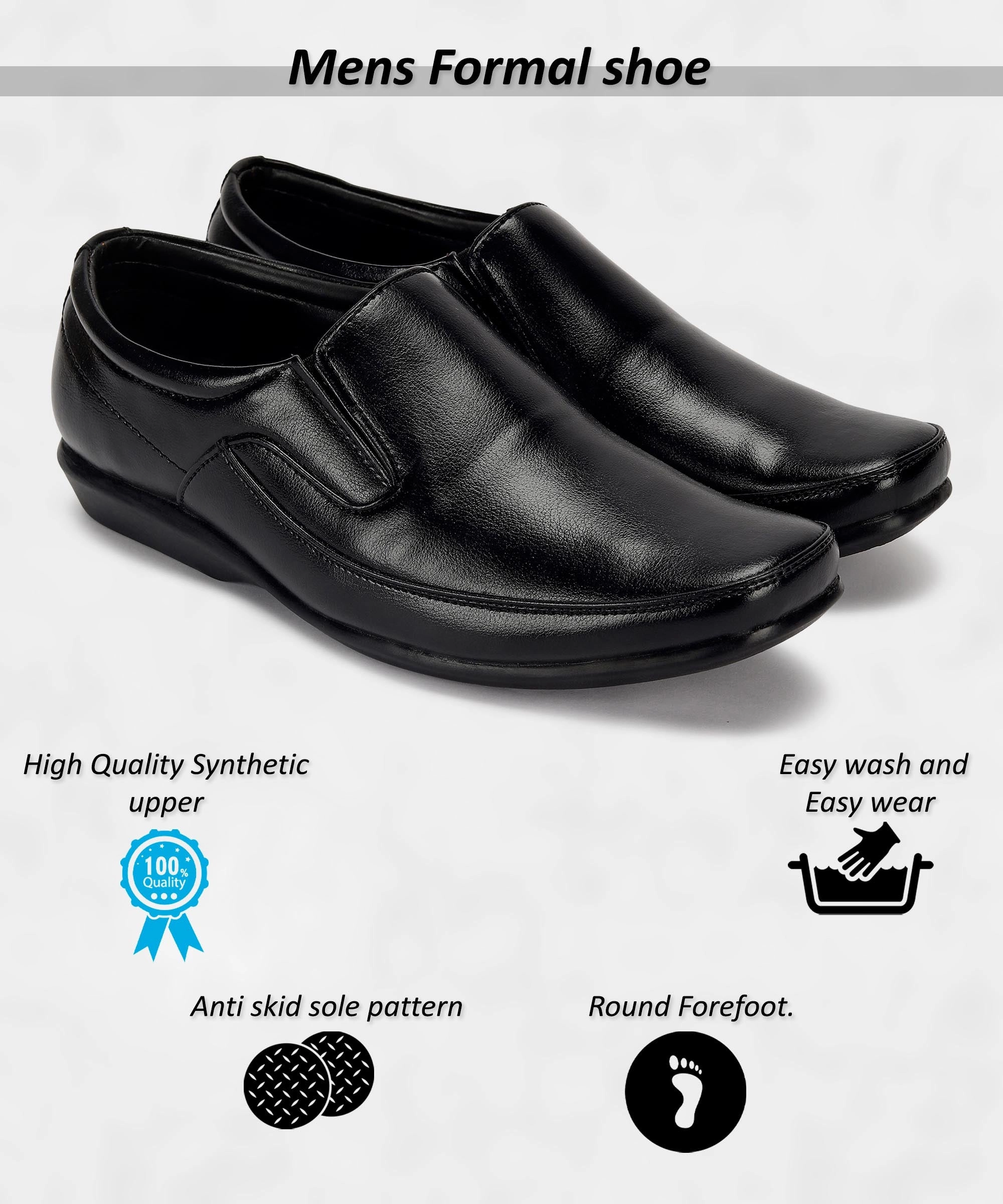 Paragon K11240G Men Formal Shoes | Corporate Office Shoes | Smart & Sleek Design | Comfortable Sole With Cushioning | Daily & Occasion Wear Everyday Uniform