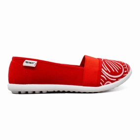 Tomcat Ivy Twist Canvas Shoes - Red Life-Ready Layers